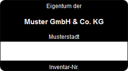 Inventaretiketten selber beschriften